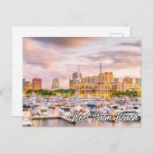 West Palm Beach, Florida, USA Postkarte (Vorne/Hinten)