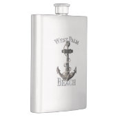 West Palm Beach Florida Vacation Nautical Anchor Flachmann (Rechts)