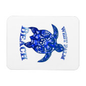 West Palm Beach Florida Vacation Tribal Turtle Magnet (Horizontal)