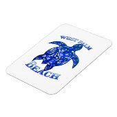West Palm Beach Florida Vacation Tribal Turtle Magnet (Linke Seite)