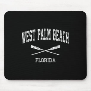 West Palm Beach Florida Vintage-nautische Paddel S Mousepad