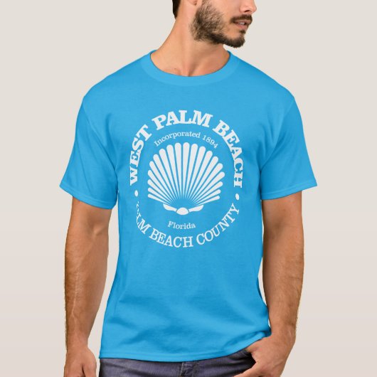 West Palm Beach (Muschel) T-Shirt (Vorderseite)