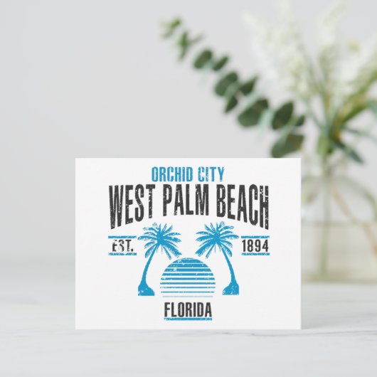 West Palm Beach Postkarte (Stehend Vorderseite)
