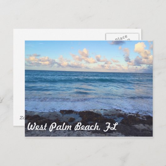 West Palm Beach Postkarte (Vorne/Hinten)