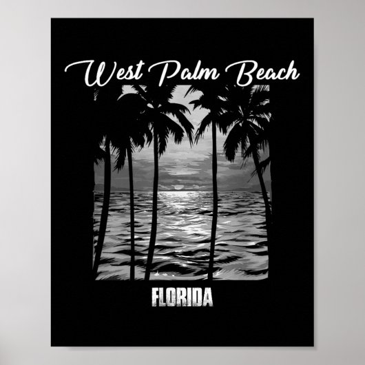 West Palm Beach Souvenir - Florida Erinnerung _1 Poster (Vorne)