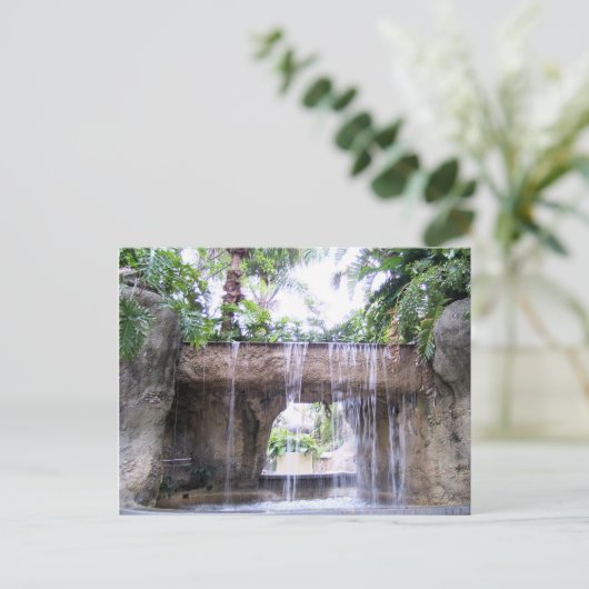 West Palm Beach Waterfall Postkarte (Stehend Vorderseite)