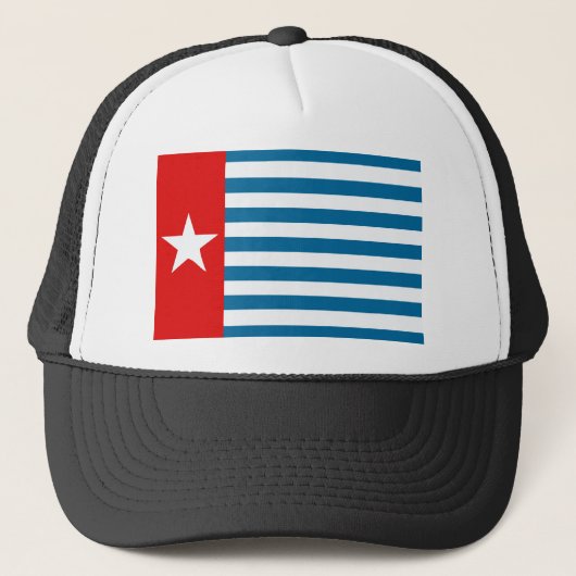 West Papua Flag / Morgenstern Truckerkappe (Vorderseite)