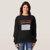 West Penn Pennsylvania USA State America Travel Sweatshirt (Vorne ganz)