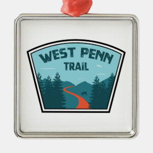 West Penn Trail Pennsylvania Ornament Aus Metall