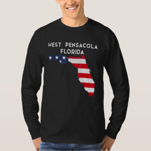 West Pensacola Florida USA Staat America Travel Fl T-Shirt
