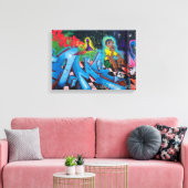 West Philly Graffiti Leinwanddruck (Insitu (Wohnzimmer))