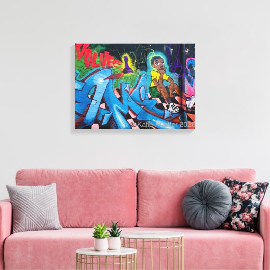 West Philly Graffiti Leinwanddruck (Insitu (Wohnzimmer))