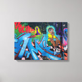 West Philly Graffiti Leinwanddruck (Vorderseite)