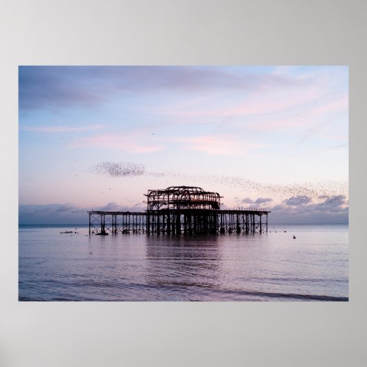 West Pier, Brighton & Hove, England Poster (Vorne)