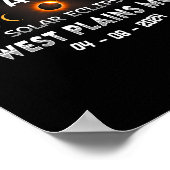 West Plains Mo Total Solar Eclipse 2024 Poster (Ecke)