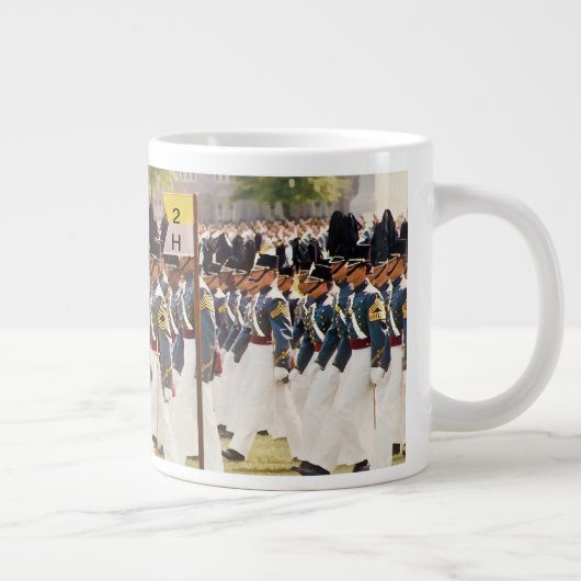 West Point Cadets anpassbarer Text Jumbo-Tasse (Rechts)