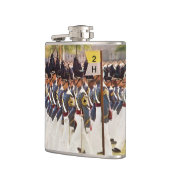 West Point-Kadett-kundengerechter Text Flachmann (Links)