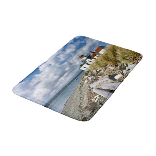 West Point Lighthouse, Washington Bath Mat Badematte (Schrägansicht)