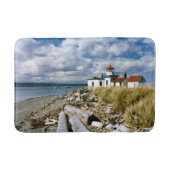 West Point Lighthouse, Washington Bath Mat Badematte (Vorderseite)
