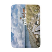 West Point Lighthouse, Washington Bath Mat Badematte (Vorderseite Vertikal)
