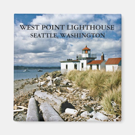 West Point Lighthouse, Washington Magnet (Vorne)