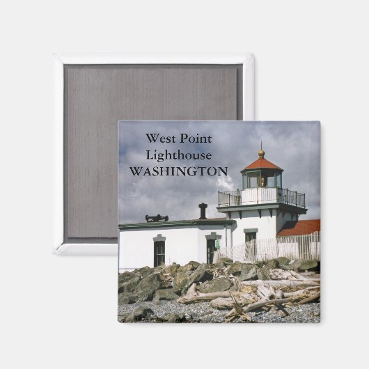 West Point Lighthouse, Washington Magnet (Vorderseite/Rückseite)