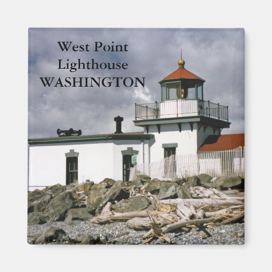 West Point Lighthouse, Washington Magnet (Vorne)