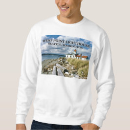 West Point Lighthouse, Washington Sweatshirt