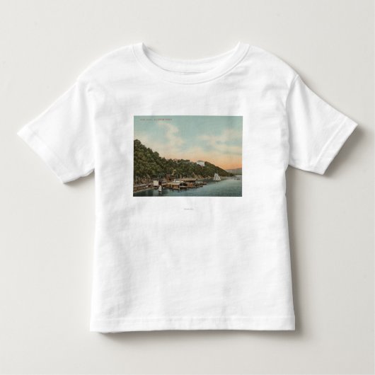 West Point, NY - Ansicht des Hafens auf dem Hudson Kleinkind T-shirt (Vorderseite)