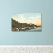 West Point, NY - Aussicht auf den Hafen am Hudson  Leinwanddruck (Insitu (Holzboden))