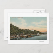 West Point, NY - Aussicht auf den Hafen am Hudson  Postkarte (Vorne/Hinten)