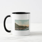 West Point, NY - Aussicht auf den Hafen am Hudson Tasse (Links)