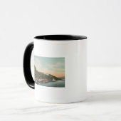 West Point, NY - Aussicht auf den Hafen am Hudson Tasse (Vorderseite Links)