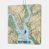 West Point VA Chart Keramikornament (Links)