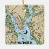 West Point VA Chart Keramikornament (Vorderseite)