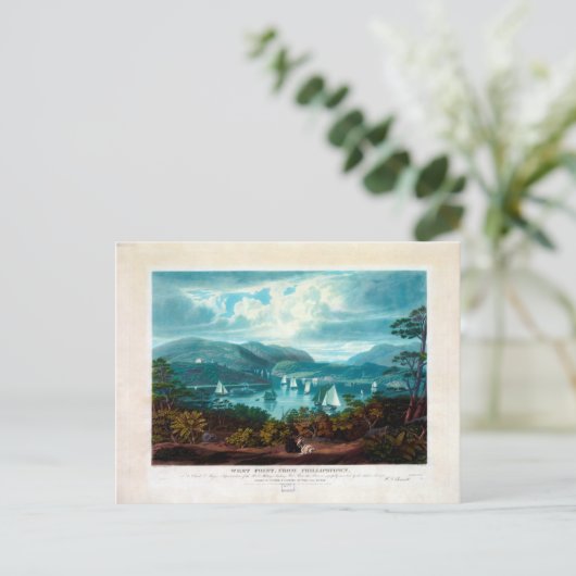 West Point, von Phillipstown (1831) Postkarte (Stehend Vorderseite)