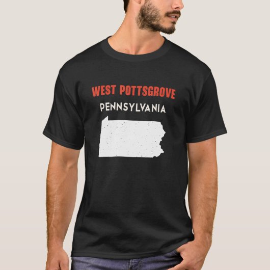 West Pottsgrove Pennsylvania USA State America Tra T-Shirt (Vorderseite)
