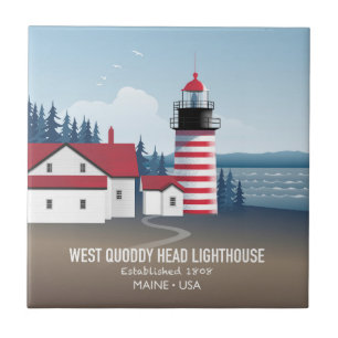 West Quoddy Head Leuchtturm Fliese