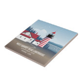 West Quoddy Head Leuchtturm Fliese (Seite)