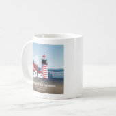 West Quoddy Head Leuchtturm Kaffeetasse (Vorderseite Links)