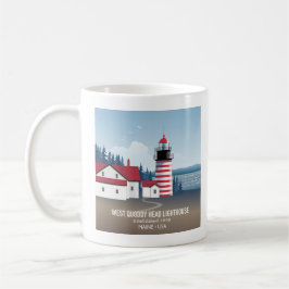 West Quoddy Head Leuchtturm Kaffeetasse