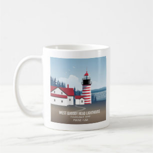 West Quoddy Head Leuchtturm Kaffeetasse
