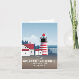 West Quoddy Head Leuchtturm Karte