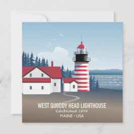 West Quoddy Head Leuchtturm Karte