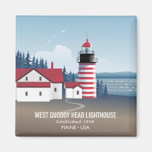 West Quoddy Head Leuchtturm Magnet