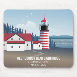 West Quoddy Head Leuchtturm Mousepad