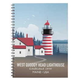 West Quoddy Head Leuchtturm Notizblock