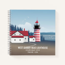 West Quoddy Head Leuchtturm Notizblock