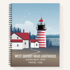 West Quoddy Head Leuchtturm Notizblock