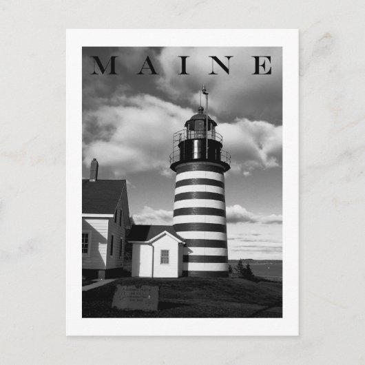 West Quoddy Head Leuchtturm Postkarte (Vorderseite)